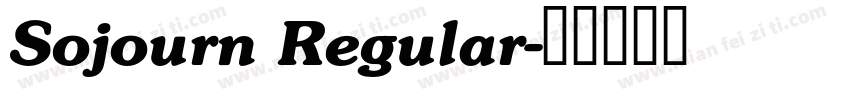 Sojourn Regular字体转换